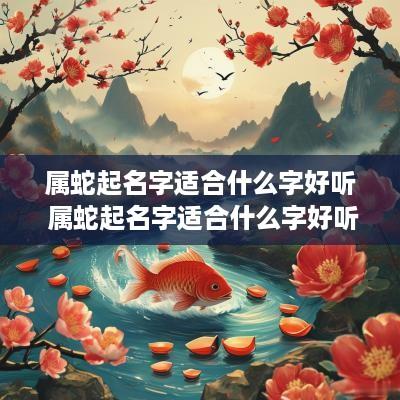 属蛇起名字适合什么字好听 属蛇起名字适合什么字好听女孩