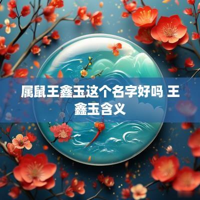 属鼠王鑫玉这个名字好吗 王鑫玉含义