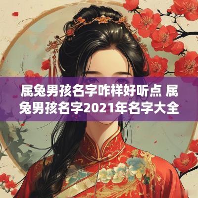 属兔男孩名字咋样好听点 属兔男孩名字2025年名字大全