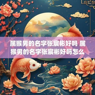 属猴男的名字张宸彬好吗 属猴男的名字张宸彬好吗怎么读