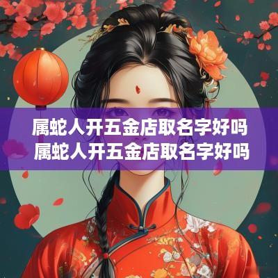 属蛇人开五金店取名字好吗 属蛇人开五金店取名字好吗女孩