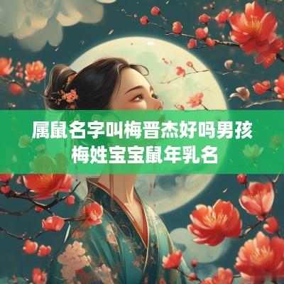 属鼠名字叫梅晋杰好吗男孩 梅姓宝宝蛇年乳名
