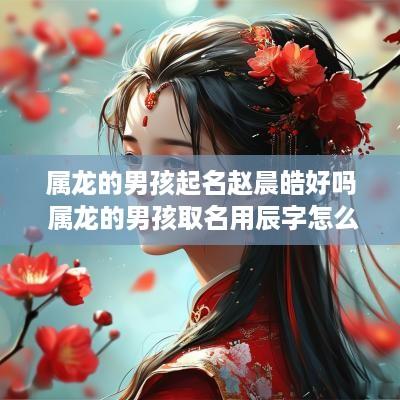 属龙的男孩起名赵晨皓好吗 属龙的男孩取名用辰字怎么样