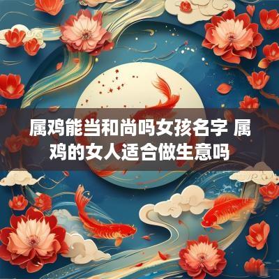 属鸡能当和尚吗女孩名字 属鸡的女人适合做生意吗