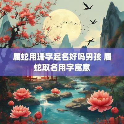 属蛇用珊字起名好吗男孩 属蛇取名用字寓意
