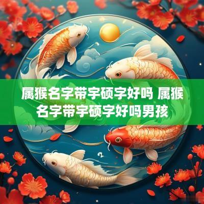 属猴名字带宇硕字好吗 属猴名字带宇硕字好吗男孩