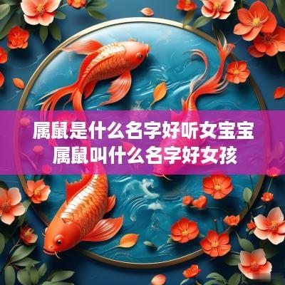 属鼠是什么名字好听女宝宝 属鼠叫什么名字好女孩