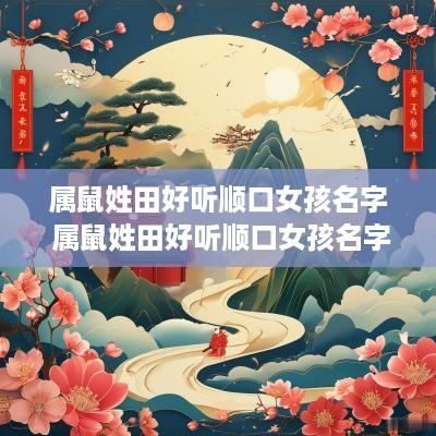 属鼠姓田好听顺口女孩名字 属鼠姓田好听顺口女孩名字有哪些