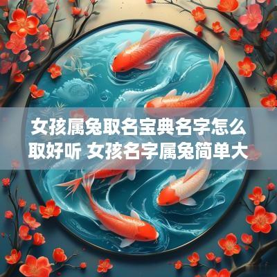 女孩属兔取名宝典名字怎么取好听 女孩名字属兔简单大方洋气