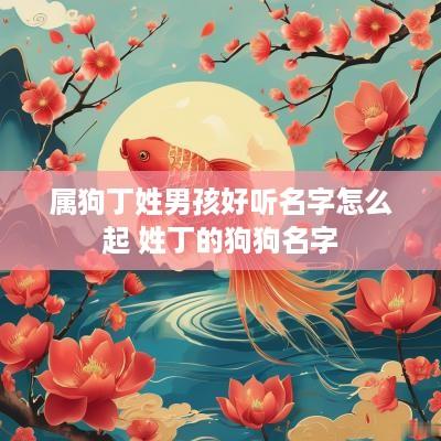 属狗丁姓男孩好听名字怎么起 姓丁的狗狗名字