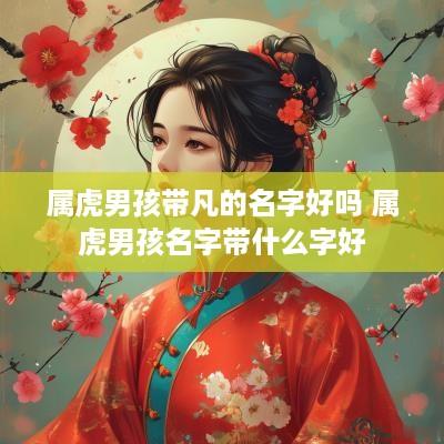属虎男孩带凡的名字好吗 属虎男孩名字带什么字好