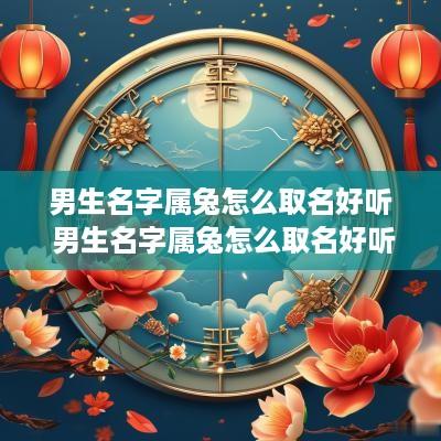 男生名字属兔怎么取名好听 男生名字属兔怎么取名好听又简单
