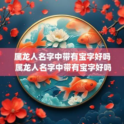 属龙人名字中带有宝字好吗 属龙人名字中带有宝字好吗女孩