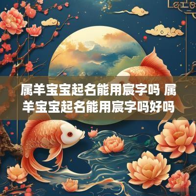属羊宝宝起名能用宸字吗 属羊宝宝起名能用宸字吗好吗