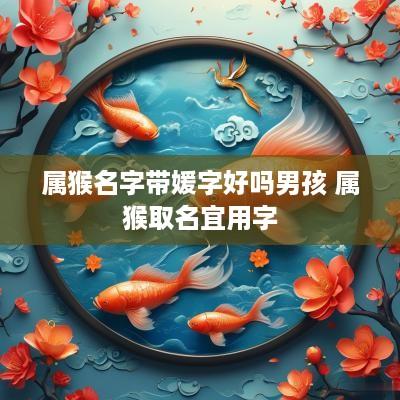属猴名字带媛字好吗男孩 属猴取名宜用字