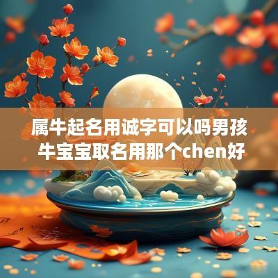 属牛起名用诚字可以吗男孩 牛宝宝取名用那个chen好