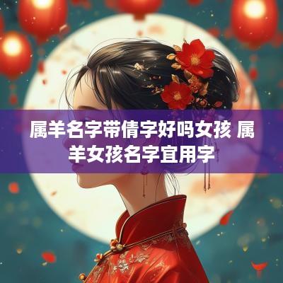 属羊名字带倩字好吗女孩 属羊女孩名字宜用字