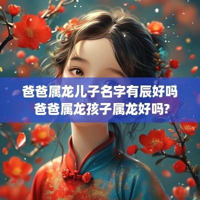 爸爸属龙儿子名字有辰好吗 爸爸属龙孩子属龙好吗?