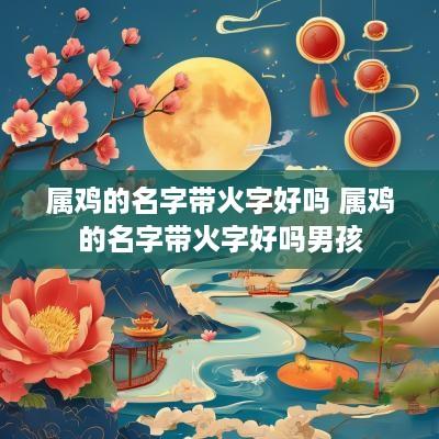 属鸡的名字带火字好吗 属鸡的名字带火字好吗男孩