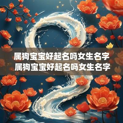 属狗宝宝好起名吗女生名字 属狗宝宝好起名吗女生名字大全