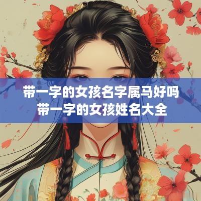 带一字的女孩名字属马好吗 带一字的女孩姓名大全