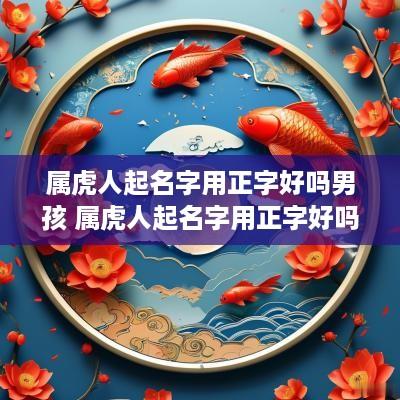 属虎人起名字用正字好吗男孩 属虎人起名字用正字好吗男孩子
