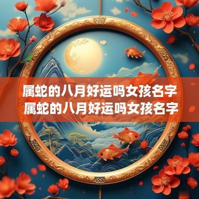 属蛇的八月好运吗女孩名字 属蛇的八月好运吗女孩名字大全
