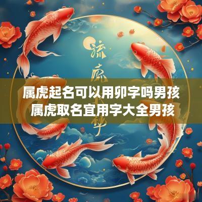 属虎起名可以用卯字吗男孩 属虎取名宜用字大全男孩