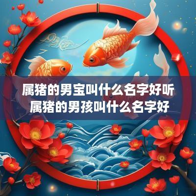 属猪的男宝叫什么名字好听 属猪的男孩叫什么名字好