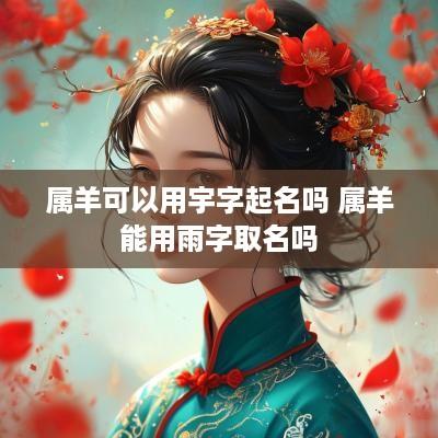 属羊可以用宇字起名吗 属羊能用雨字取名吗