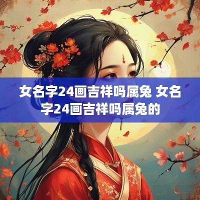 女名字24画吉祥吗属兔 女名字24画吉祥吗属兔的