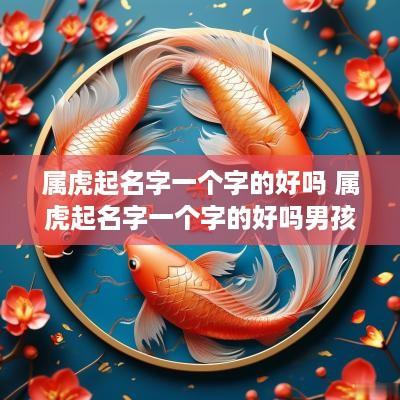 属虎起名字一个字的好吗 属虎起名字一个字的好吗男孩子