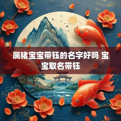 属猪宝宝带钰的名字好吗 宝宝取名带钰