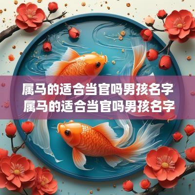 属马的适合当官吗男孩名字 属马的适合当官吗男孩名字叫什么
