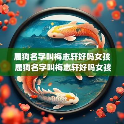 属狗名字叫梅志轩好吗女孩 属狗名字叫梅志轩好吗女孩子