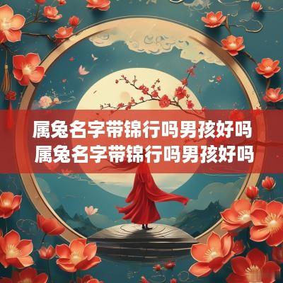 属兔名字带锦行吗男孩好吗 属兔名字带锦行吗男孩好吗还是女孩