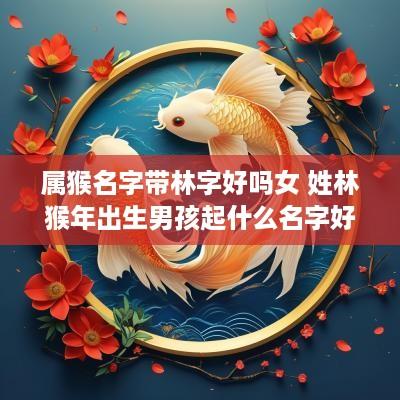 属猴名字带林字好吗女 姓林猴年出生男孩起什么名字好