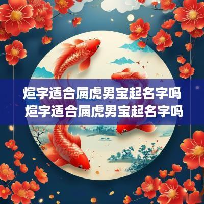 煊字适合属虎男宝起名字吗 煊字适合属虎男宝起名字吗