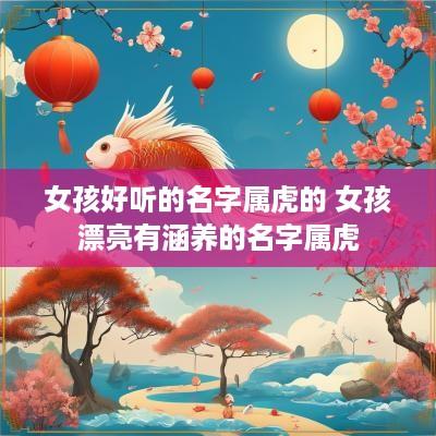 女孩好听的名字属虎的 女孩漂亮有涵养的名字属虎