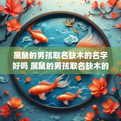 属鼠的男孩取名缺木的名字好吗 属鼠的男孩取名缺木的名字好吗