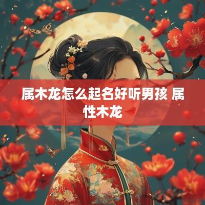 属木龙怎么起名好听男孩 属性木龙