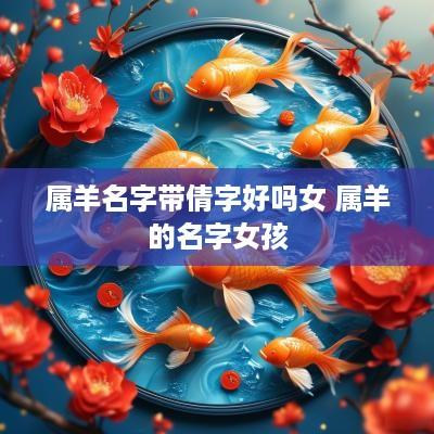 属羊名字带倩字好吗女 属羊的名字女孩