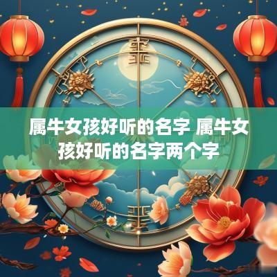 属牛女孩好听的名字 属牛女孩好听的名字两个字