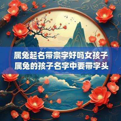 属兔起名带宗字好吗女孩子 属兔的孩子名字中要带字头