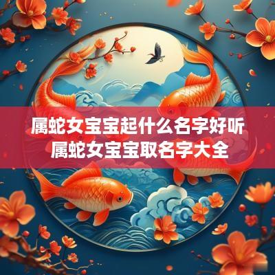 属蛇女宝宝起什么名字好听 属蛇女宝宝取名字大全