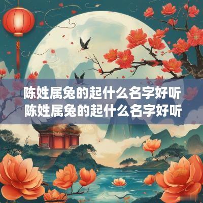 陈姓属兔的起什么名字好听 陈姓属兔的起什么名字好听女孩