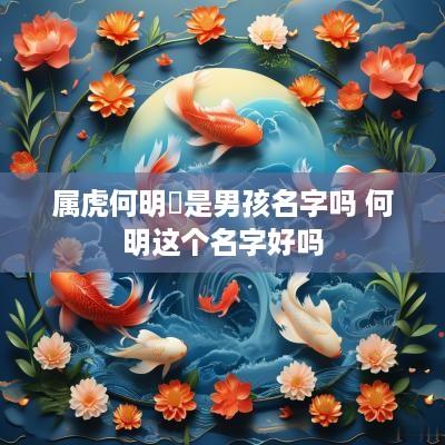 属虎何明芃是男孩名字吗 何明这个名字好吗