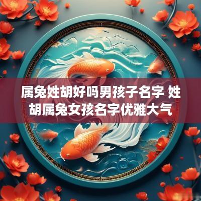 属兔姓胡好吗男孩子名字 姓胡属兔女孩名字优雅大气