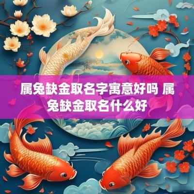 属兔缺金取名字寓意好吗 属兔缺金取名什么好