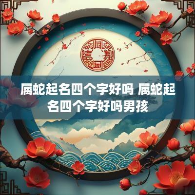 属蛇起名四个字好吗 属蛇起名四个字好吗男孩